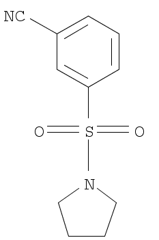 3-(pyrrolidin-1-ylsulfonyl)benzonitrile